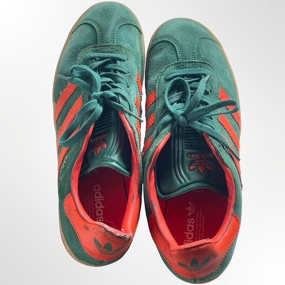 Adidas Gazelle Teal and Orange Sneakers in size 6 - Picture 4 of 7